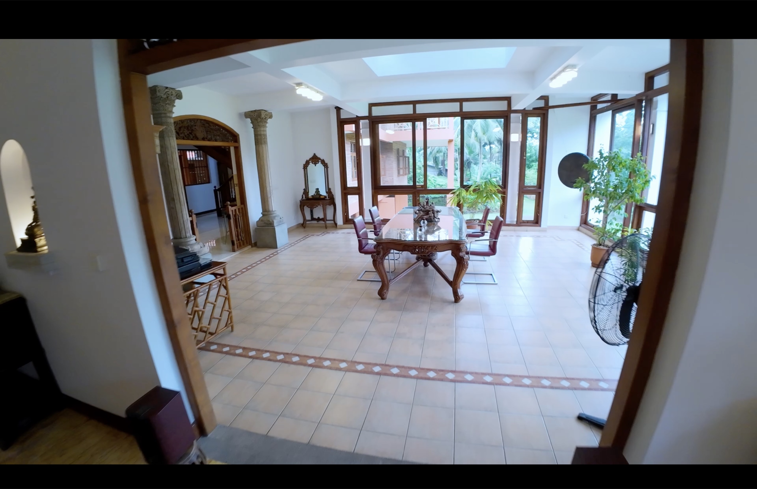 Formal dining room suited to large-scale entertaining at Oasis Estate